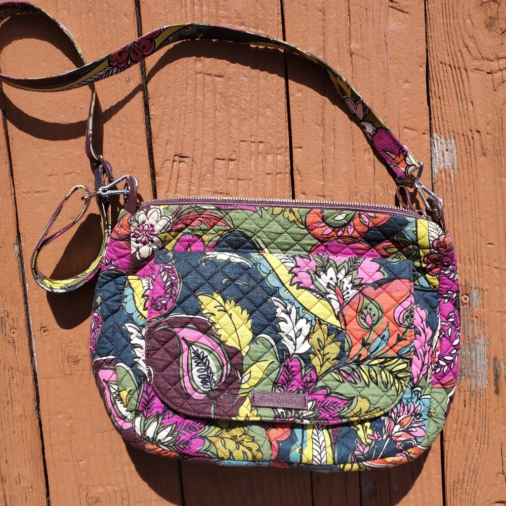 Vera Bradley Quilted Leaves Shoulder Bag